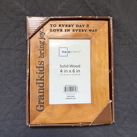 Mainstays 5.75" x 7.75"Frame Holds 4"x6" Picture “Grandkids Bring Joy…” NIB 2010 - Picture 1 of 5